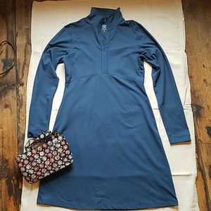 Title 9 small navy blue 1/4 zip dress